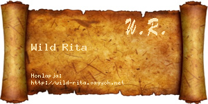 Wild Rita névjegykártya